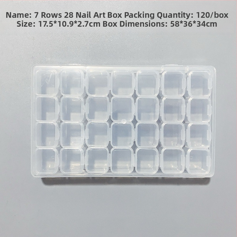 Úložná krabička na šperky a manikúru s 12 priehradkami, priehľadný box s nezávislým mriežkovým dizajnom, multifunkčný
