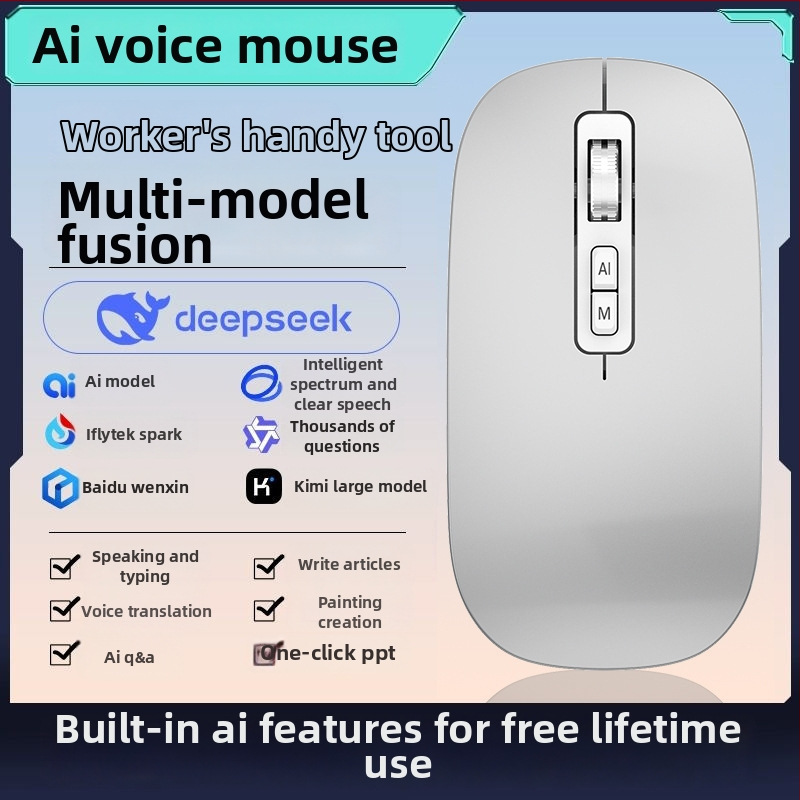 Οπτικό ποντίκι με 2400 DPI, ενσύρματο USB και ασύρματη σύνδεση 2,4 GHz, επαναφορτιζόμενο, εργονομικό