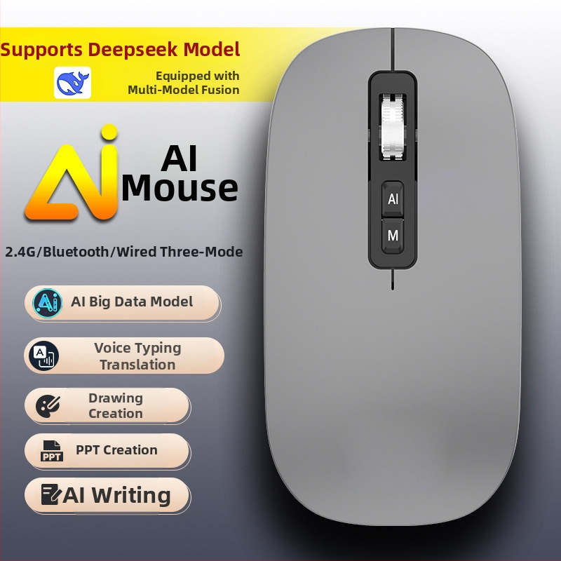 Οπτικό ποντίκι με 2400 DPI, ενσύρματο USB και ασύρματη σύνδεση 2,4 GHz, επαναφορτιζόμενο, εργονομικό