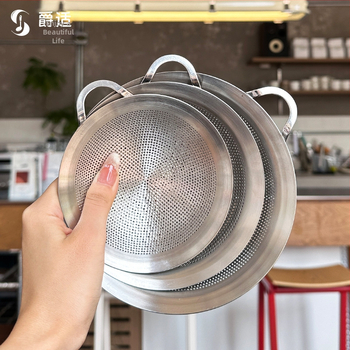 316L rozsdamentes acél — fin hálószita olaj lecsöpögtetésére és liszt átszitálására — Márka Jueshi; Anyag: rozsdamentes acél; Stílus: modern egyszerűség; Feldolgozás és személyre szabás: elérhető