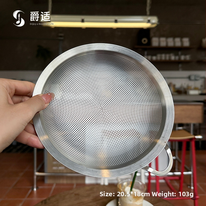 316L rozsdamentes acél — fin hálószita olaj lecsöpögtetésére és liszt átszitálására — Márka Jueshi; Anyag: rozsdamentes acél; Stílus: modern egyszerűség; Feldolgozás és személyre szabás: elérhető