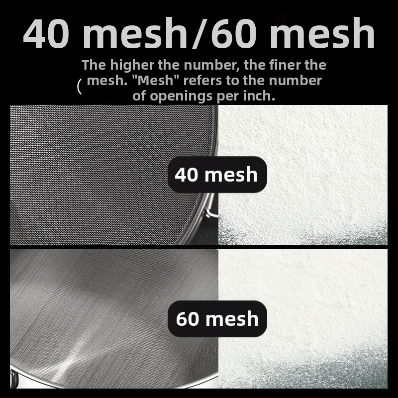 Sitno sito za brašno od 304 nehrđajućeg čelika, ručno, ultrafino sito