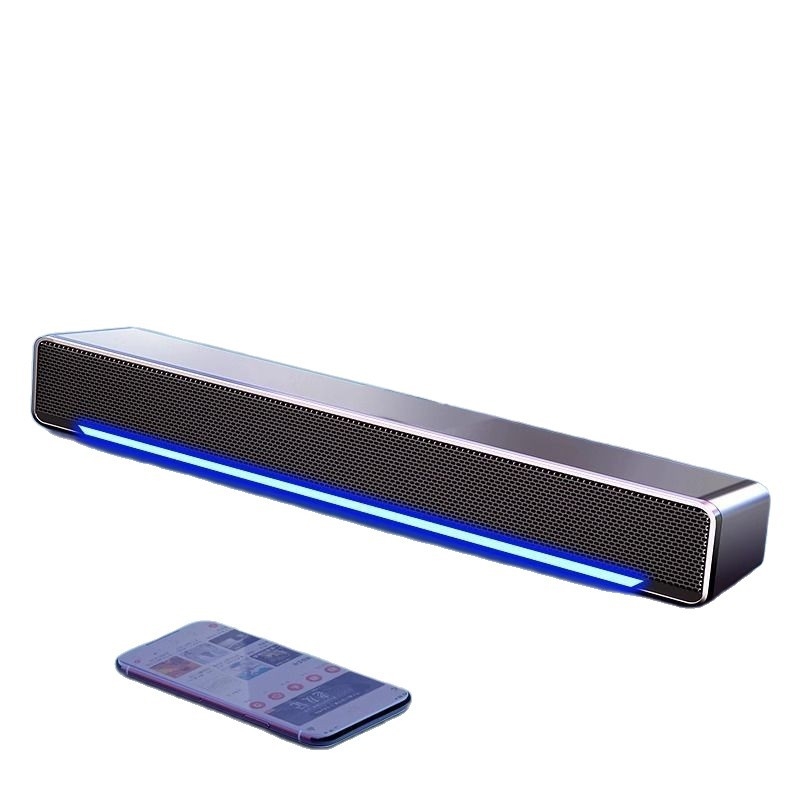 Επιτραπέζια ηχεία υπολογιστή με USB και Bluetooth, ενσωματωμένο μικρόφωνο και ενσωματωμένο υπογούφερ, ήχος 2.0