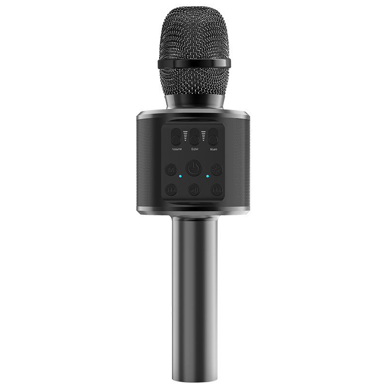Sistem audio karaoke wireless all-in-one cu microfon, model Q98, Bluetooth 5.0, 5 W, răspuns în frecvență 100 Hz–20 kHz, baterie 1000–1200 mAh
