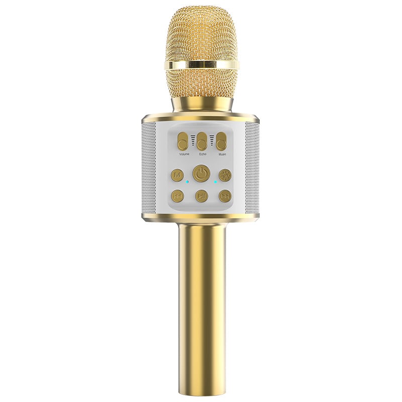 Sistem audio karaoke wireless all-in-one cu microfon, model Q98, Bluetooth 5.0, 5 W, răspuns în frecvență 100 Hz–20 kHz, baterie 1000–1200 mAh