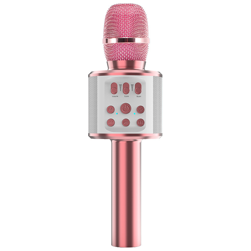 Sistem audio karaoke wireless all-in-one cu microfon, model Q98, Bluetooth 5.0, 5 W, răspuns în frecvență 100 Hz–20 kHz, baterie 1000–1200 mAh