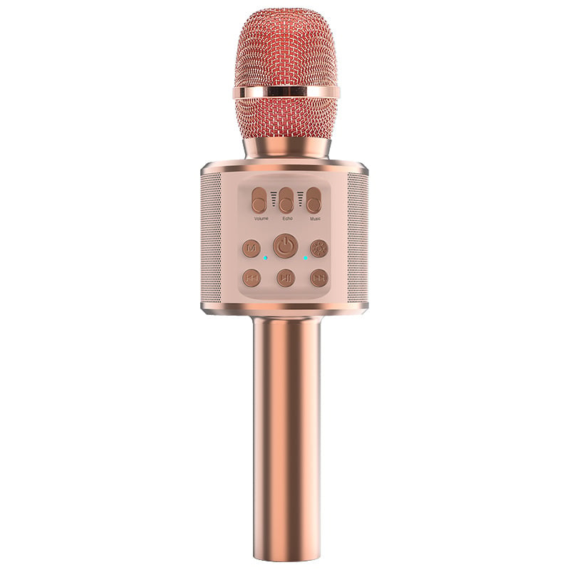 Sistem audio karaoke wireless all-in-one cu microfon, model Q98, Bluetooth 5.0, 5 W, răspuns în frecvență 100 Hz–20 kHz, baterie 1000–1200 mAh
