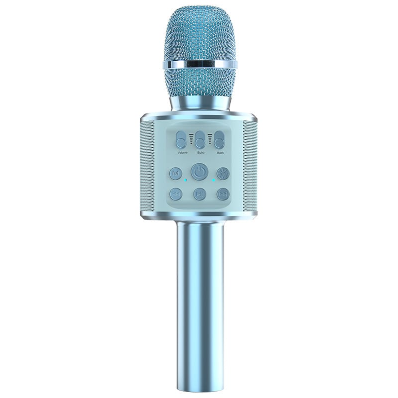 Sistem audio karaoke wireless all-in-one cu microfon, model Q98, Bluetooth 5.0, 5 W, răspuns în frecvență 100 Hz–20 kHz, baterie 1000–1200 mAh