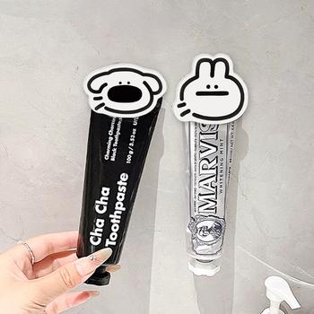 Изстисквач за паста за зъби, стенен държач и клип за почистване на лице, баня, мултифункционален