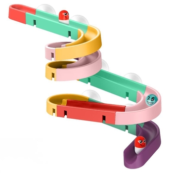 Műanyag fürdőszobai pályás játék DIY golyócsúszdával, 3C tanúsítvány, 4–6 éveseknek