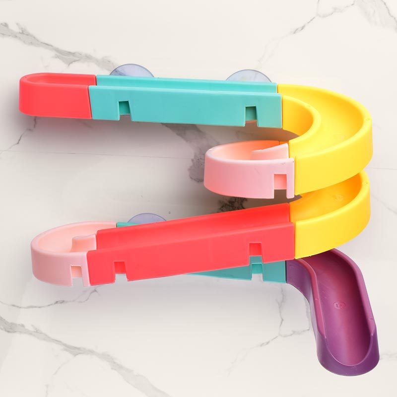 Műanyag fürdőszobai pályás játék DIY golyócsúszdával, 3C tanúsítvány, 4–6 éveseknek