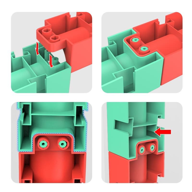 Műanyag fürdőszobai pályás játék DIY golyócsúszdával, 3C tanúsítvány, 4–6 éveseknek