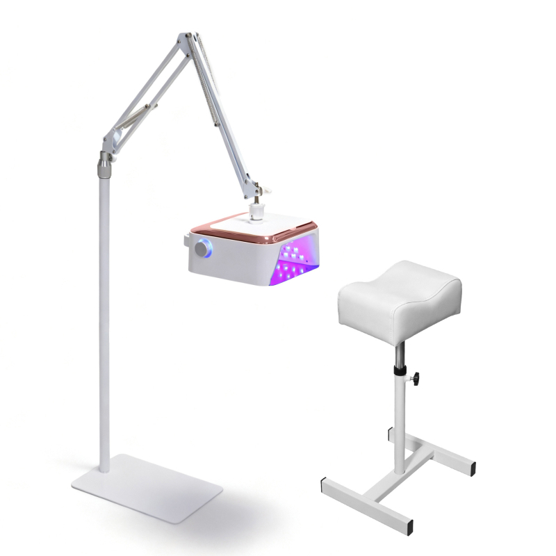 IKSBEAUTY NLS19 54W punjiva lampa za nokte – set s nosačem za stopala i stativom, profesionalna lampa za manikuru i pedikuru