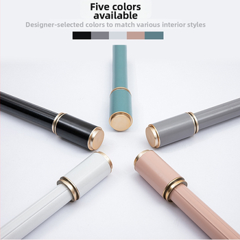 Sada tyčí na záves zo hliníkovej zliatiny, jednorúrka alebo dvojrúrka, moderný a jednoduchý štýl, prispôsobiteľné