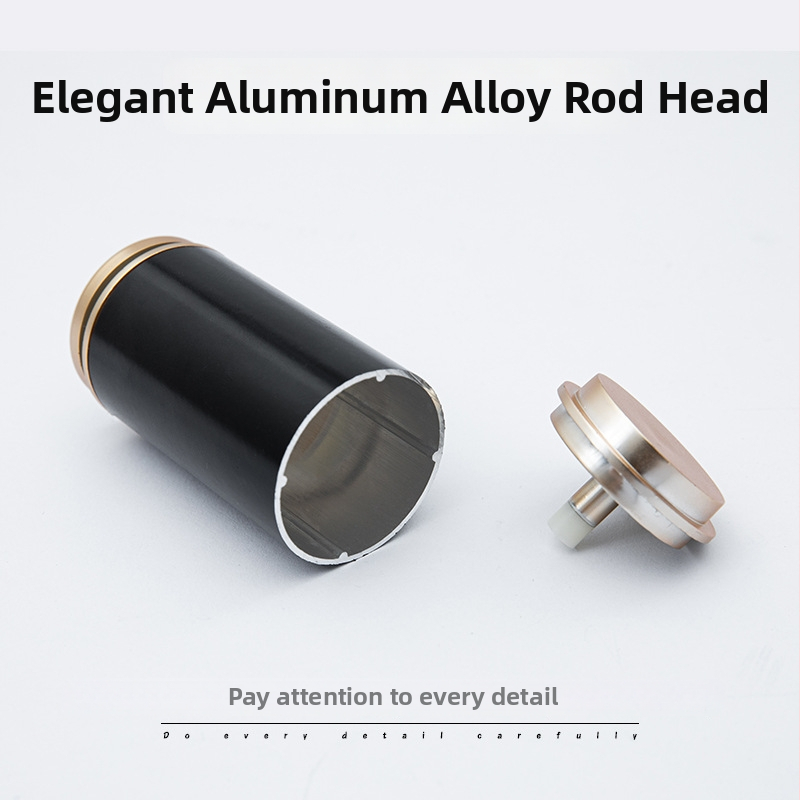 Sada tyčí na záves zo hliníkovej zliatiny, jednorúrka alebo dvojrúrka, moderný a jednoduchý štýl, prispôsobiteľné