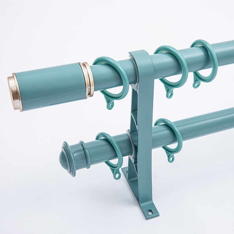 Σετ ράγες κουρτινών με βραχίονες από κράμα αλουμινίου, μονή ή διπλή ράγα, μοντέρνο και απλό στυλ, προσαρμοστικό