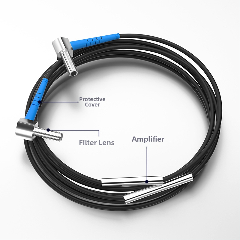 FUWEI laserový senzor na meranie vzdialenosti, 20 m dosah, pravouhlá orientácia, model FJT04-20N-TZ, IP65