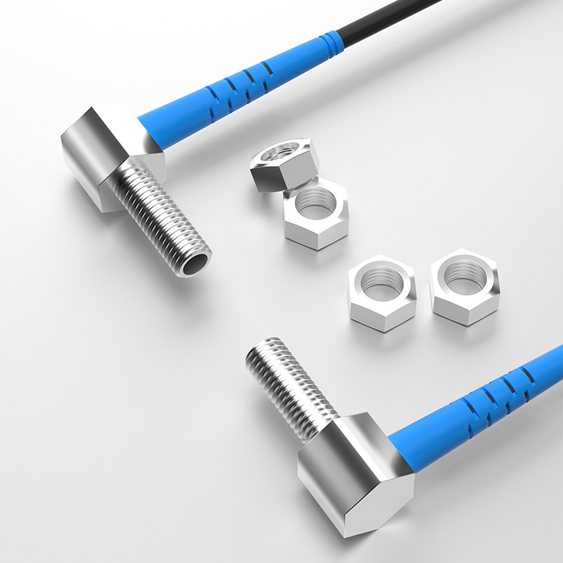 FUWEI lézeres távolságmérő szenzor, 20 m hatótáv, derékszögű elrendezés, modell FJT04-20N-TZ, IP65