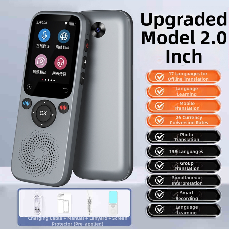 Prijenosni offline prevoditelj, simulirano prevođenje, glasovni prijevod, snimanje i transkripcija, model S20