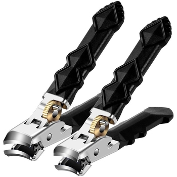 Σετ κοπτών νυχιών με μεγάλο άνοιγμα, προστασία από πιτσιλίσματα, εργονομική λαβή, υλικό πλαστικό + ανοξείδωτος χάλυβας, φορητό οικιακό μοντέλο