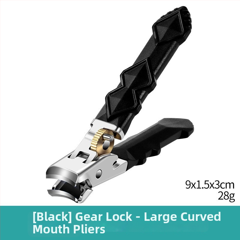 Σετ κοπτών νυχιών με μεγάλο άνοιγμα, προστασία από πιτσιλίσματα, εργονομική λαβή, υλικό πλαστικό + ανοξείδωτος χάλυβας, φορητό οικιακό μοντέλο