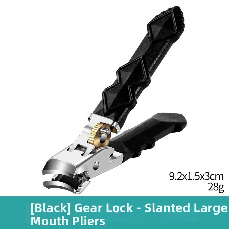 Σετ κοπτών νυχιών με μεγάλο άνοιγμα, προστασία από πιτσιλίσματα, εργονομική λαβή, υλικό πλαστικό + ανοξείδωτος χάλυβας, φορητό οικιακό μοντέλο