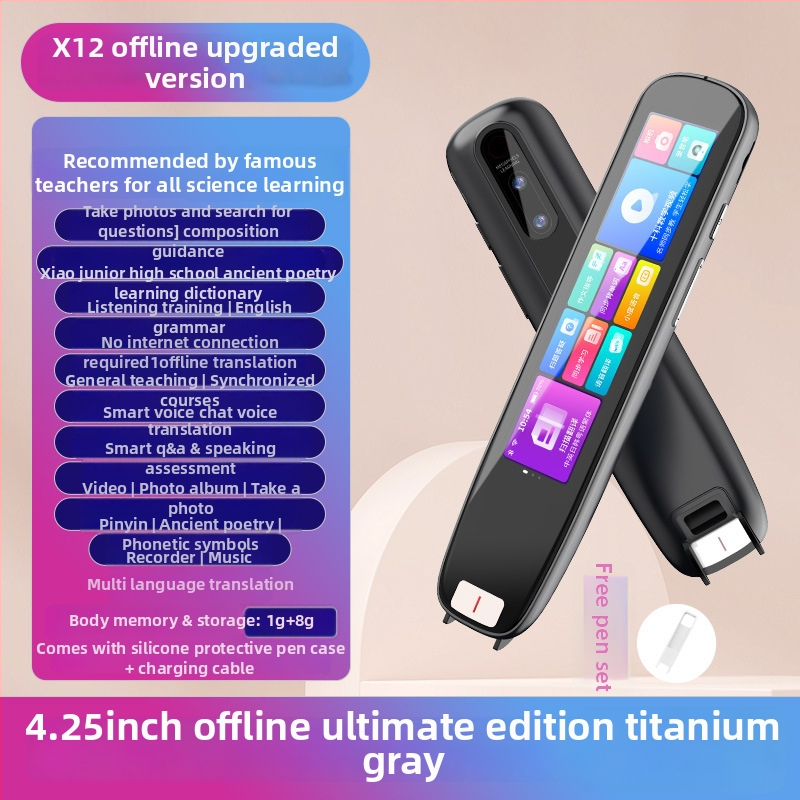 Tuobu TOPI X12C pero za čitanje – ABS, punjiva litijska baterija, uređaj za čitanje