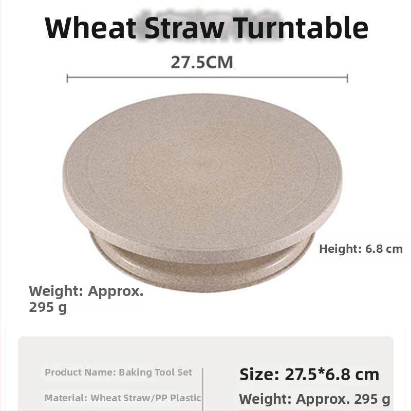 Set alata za ukrašavanje torti s okruglom okretnoj pločom, plastična spatula, šprica za kremu, ukrasni nastavci i mikser za jaja