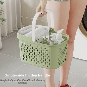 Κάλαθι αποθήκευσης μπάνιου με αποστράγγιση, πλαστικό PP, μινιμαλιστικό στυλ, φορητό κάλαθι ντους (Μοντέλο: Πολλαπλές προδιαγραφές; Συσκευασία: 96 τεμάχια)