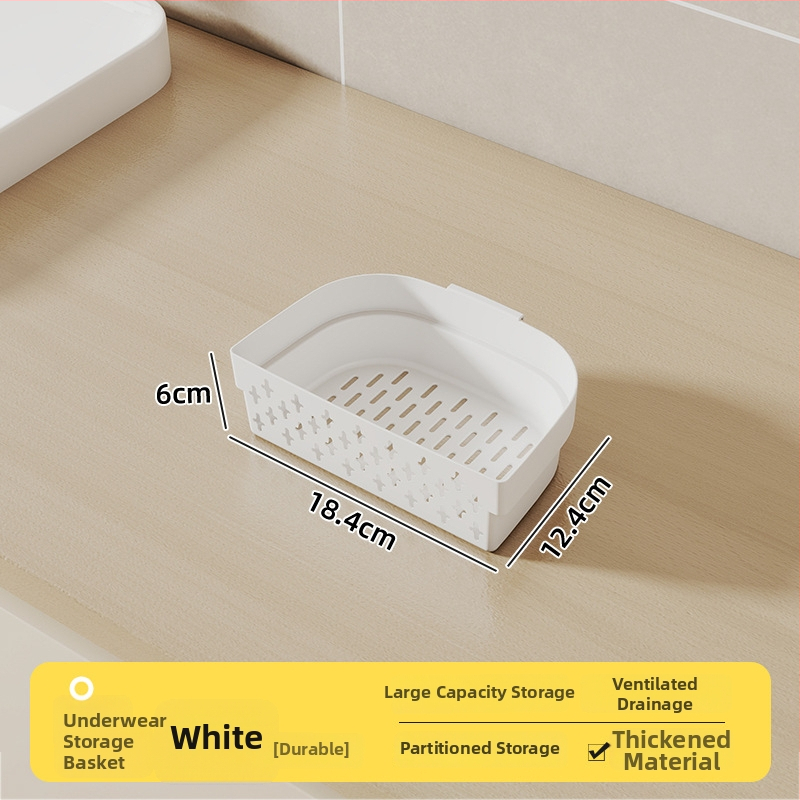 Κάλαθι αποθήκευσης μπάνιου με αποστράγγιση, πλαστικό PP, μινιμαλιστικό στυλ, φορητό κάλαθι ντους (Μοντέλο: Πολλαπλές προδιαγραφές; Συσκευασία: 96 τεμάχια)