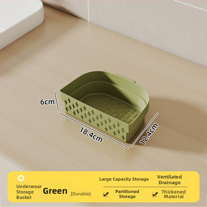 Κάλαθι αποθήκευσης μπάνιου με αποστράγγιση, πλαστικό PP, μινιμαλιστικό στυλ, φορητό κάλαθι ντους (Μοντέλο: Πολλαπλές προδιαγραφές; Συσκευασία: 96 τεμάχια)