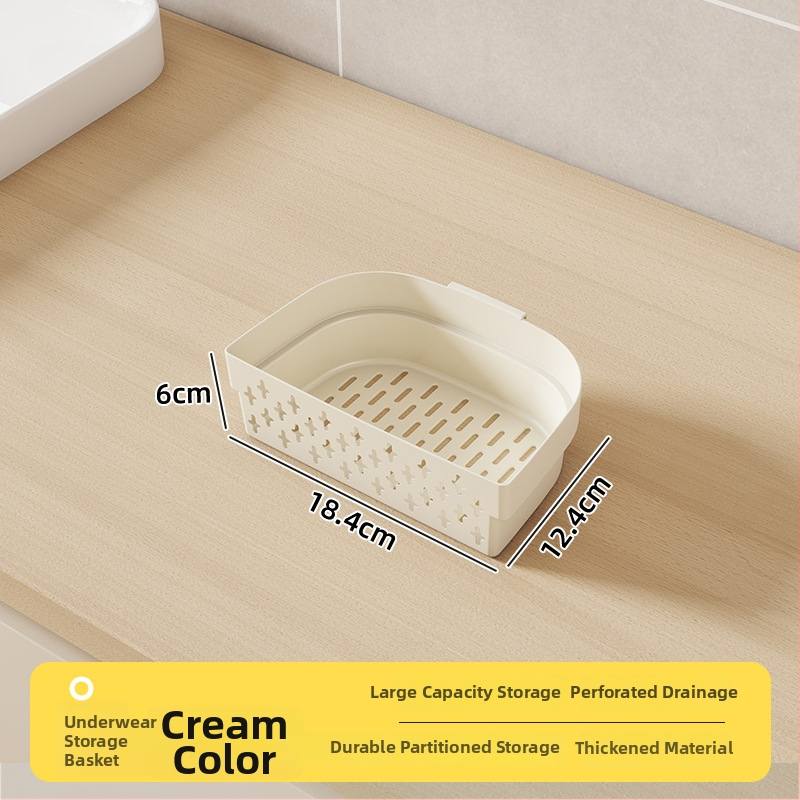 Κάλαθι αποθήκευσης μπάνιου με αποστράγγιση, πλαστικό PP, μινιμαλιστικό στυλ, φορητό κάλαθι ντους (Μοντέλο: Πολλαπλές προδιαγραφές; Συσκευασία: 96 τεμάχια)
