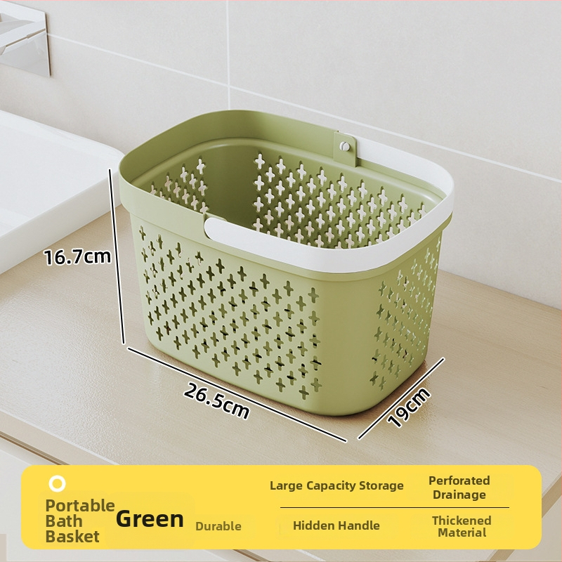 Κάλαθι αποθήκευσης μπάνιου με αποστράγγιση, πλαστικό PP, μινιμαλιστικό στυλ, φορητό κάλαθι ντους (Μοντέλο: Πολλαπλές προδιαγραφές; Συσκευασία: 96 τεμάχια)