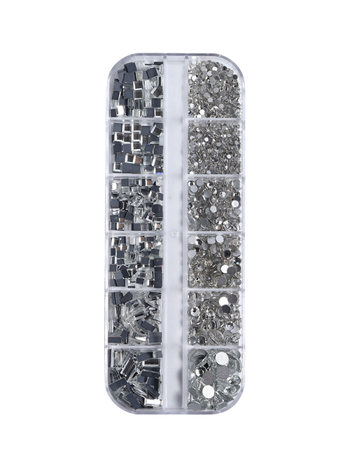 Manikűr rhinestone díszítőkövek – Tide márka, hold és blokk minta, 1 doboz, termékkód Zqsp0196-01