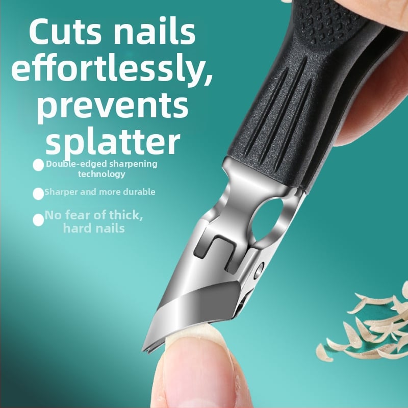 Φορητός κόπτης νυχιών από ανοξείδωτο χάλυβα με κεκλιμένο και μυτερό στόμιο