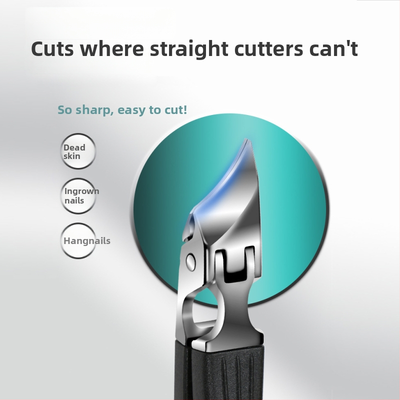 Φορητός κόπτης νυχιών από ανοξείδωτο χάλυβα με κεκλιμένο και μυτερό στόμιο