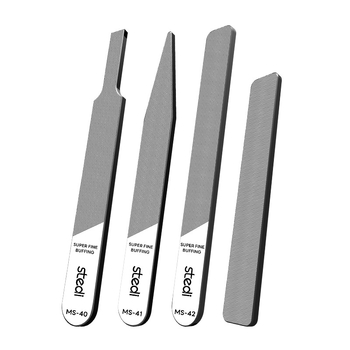 Stelite MS sorozat tükrös üvegfájl készlet Gundam modellekhez – duza polírozó eszközök és tisztító készlet