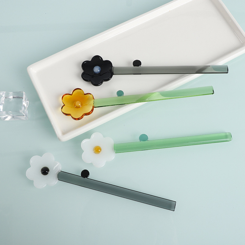 Staklena žlica, nordijski stil, jednobojni uzorak, otisnuti logo, mogućnost prilagodbe