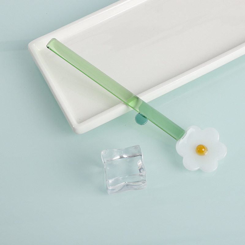 Staklena žlica, nordijski stil, jednobojni uzorak, otisnuti logo, mogućnost prilagodbe