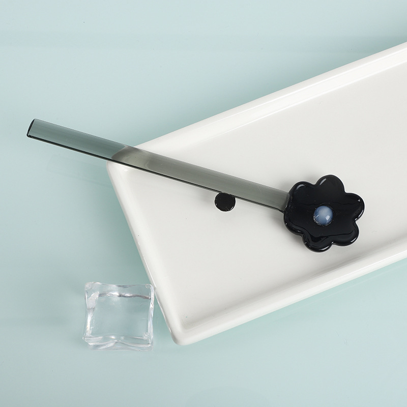 Staklena žlica, nordijski stil, jednobojni uzorak, otisnuti logo, mogućnost prilagodbe