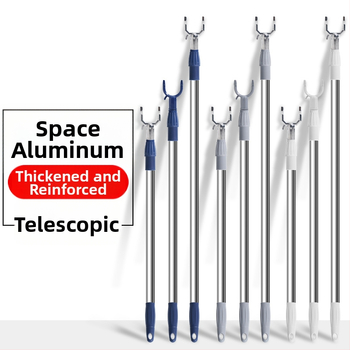 Rozsdamentes acél kihúzható ruhaszárító rúd – egyrészes kar, vastag kivitelezés, erkélyhez