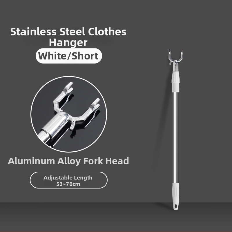 Rozsdamentes acél kihúzható ruhaszárító rúd – egyrészes kar, vastag kivitelezés, erkélyhez