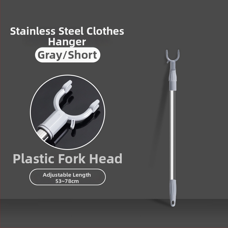 Rozsdamentes acél kihúzható ruhaszárító rúd – egyrészes kar, vastag kivitelezés, erkélyhez