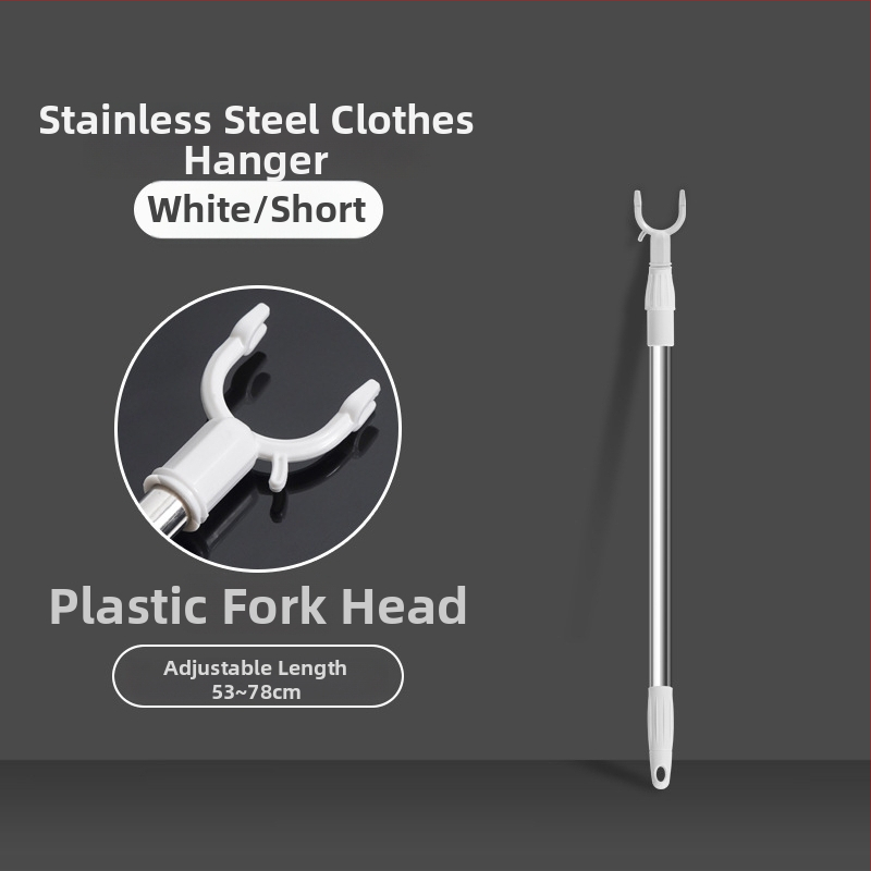 Rozsdamentes acél kihúzható ruhaszárító rúd – egyrészes kar, vastag kivitelezés, erkélyhez