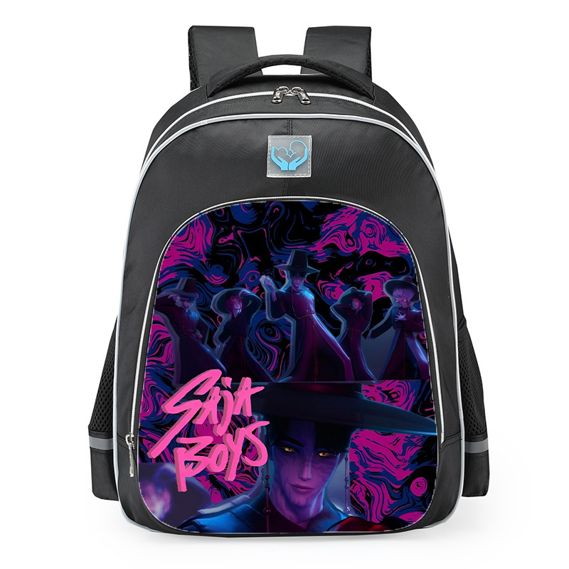 Školska torba za učenike osnovne i srednje škole s reflektirajućim elementima, prozračna, vodootporna, otporna na habanje, zaštita od krađe