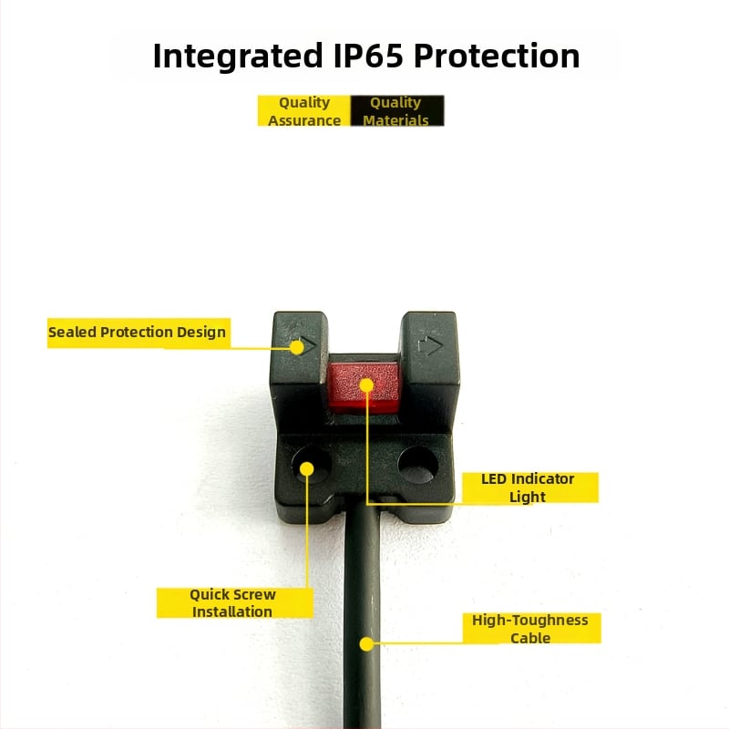 Lipu NE-KN25 slot-típusú optikai kapcsoló érzékelő infravörös sonda – gyors reagálás, PM-K25 helyettesítés