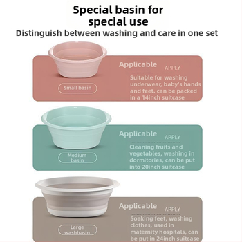 Összecsukható mosómedence – Hordozható, Többfunkciós otthonra, Kollégiumokba, Utazásokhoz, Baba ruháinak mosására