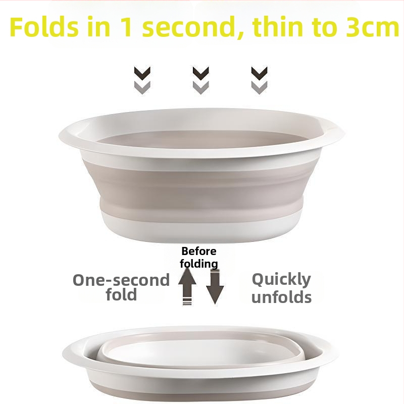 Összecsukható mosómedence – Hordozható, Többfunkciós otthonra, Kollégiumokba, Utazásokhoz, Baba ruháinak mosására