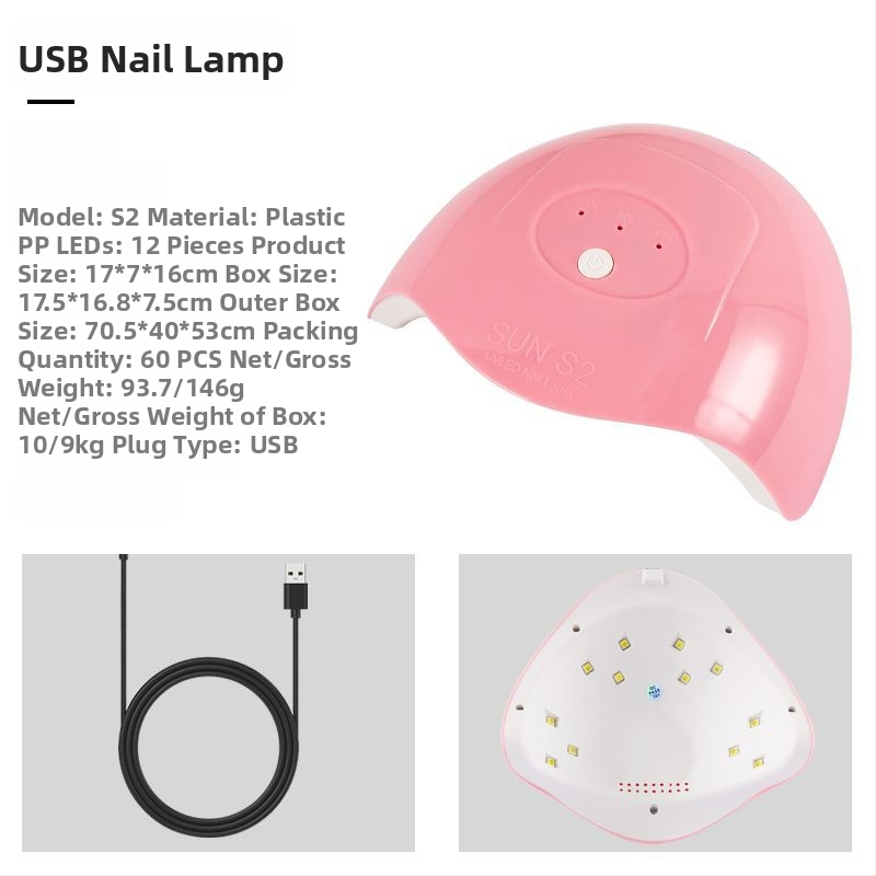USB körömlámpa, 24 LED, érzékelő, időzítő, modell Q4, Zhejiang eredetű