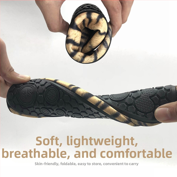 Unisex υποβρύχια παπούτσια για κολύμβηση και βόλτες στην παραλία, αντιολισθητικά, χαμηλού ύψους, επένδυση από μικροϊνες, EVA μεσαία σόλα, TPR εξωτερική σόλα